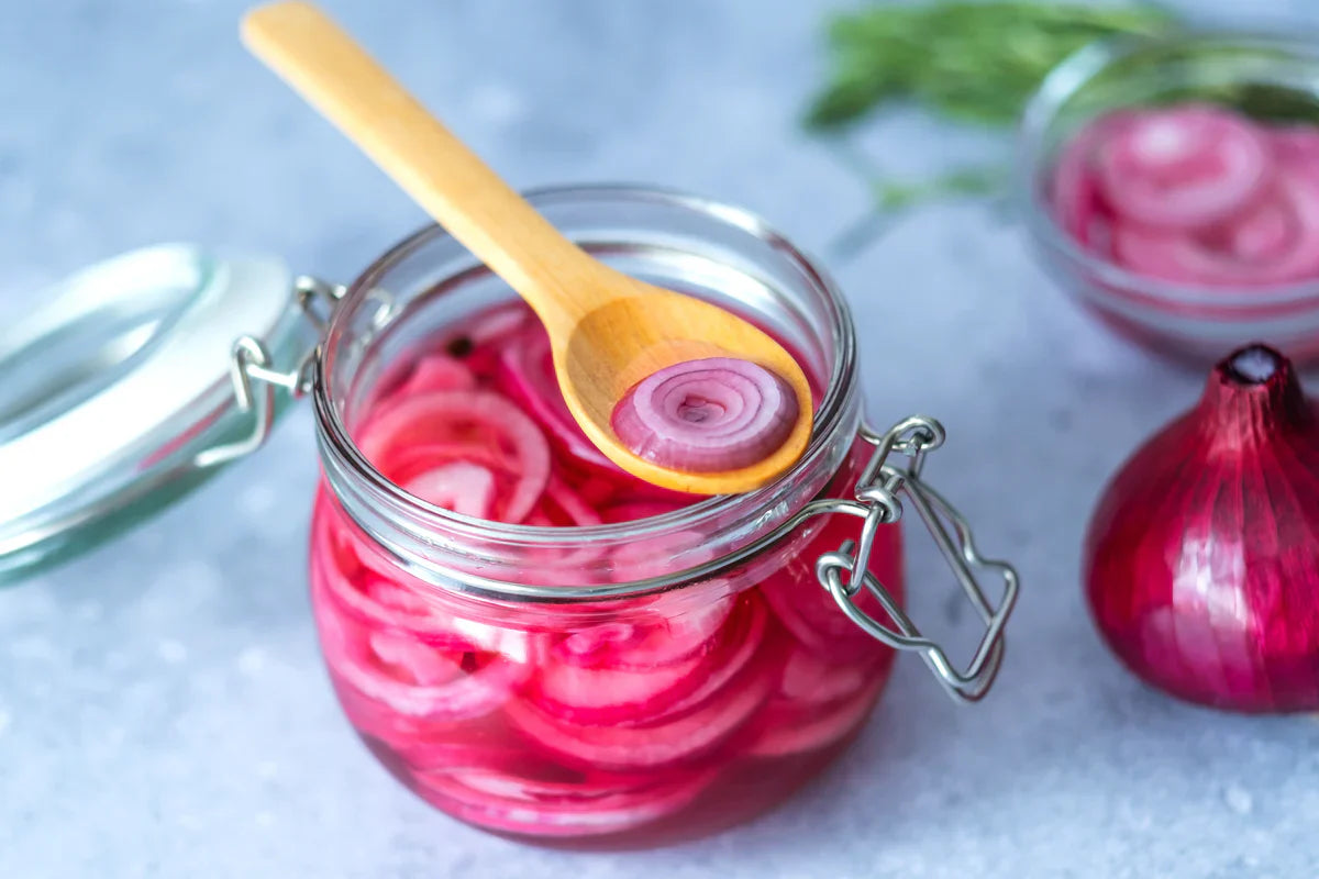 Coconut Vinegar Pickled Onions