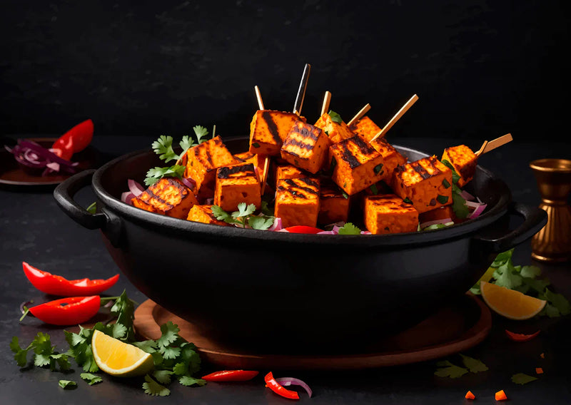 Paneer Skewers with Coconut Aminos Glaze