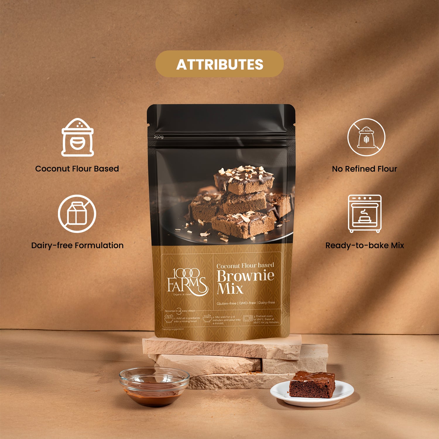 Coconut Based Brownie Mix