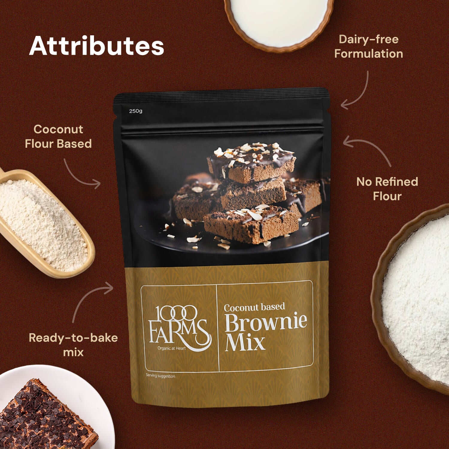 Coconut Based Brownie Mix - 250g