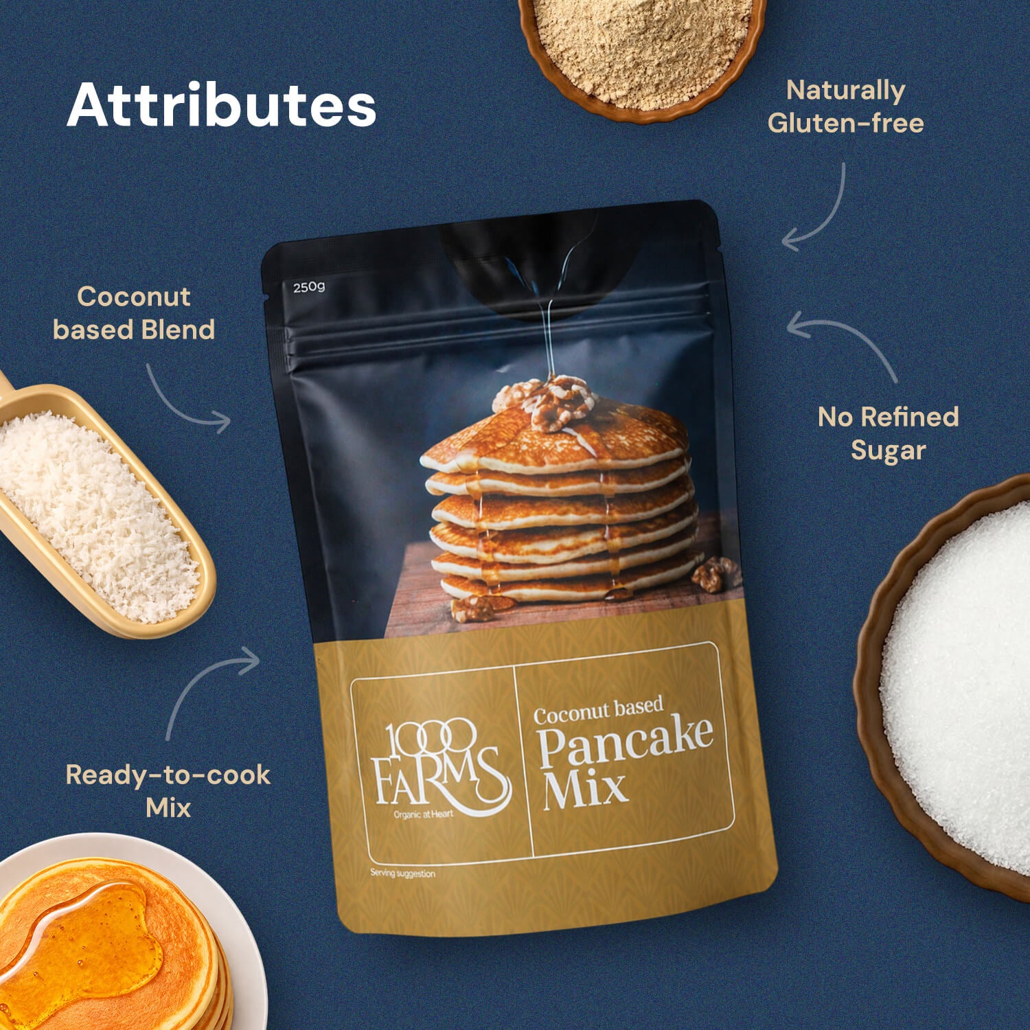 Coconut Based Pancake Mix - 250g