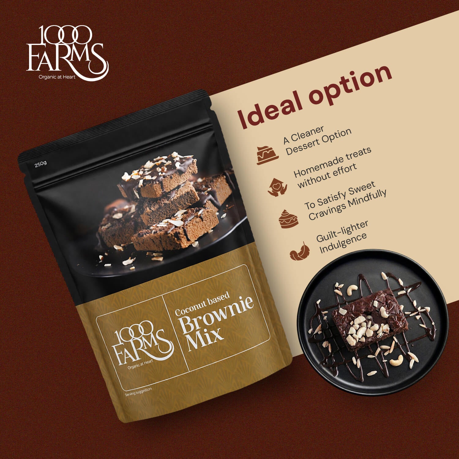 Coconut Based Brownie Mix - 250g